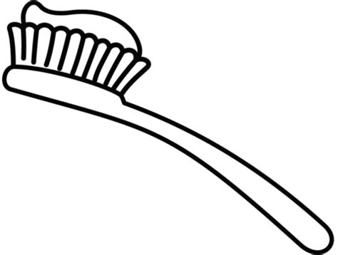 Toothbrush Coloring Page Printable
